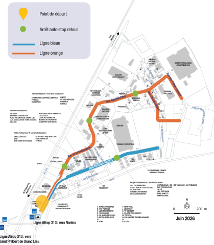 Deux parcours auto-stop Tournebride