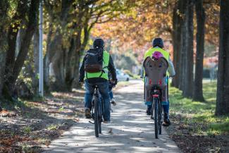 itinéraires cyclables grand lieu