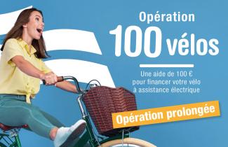 Affiche opération 100  vélos grand Lieu