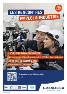 Affiche Emploi et Industrie 2025