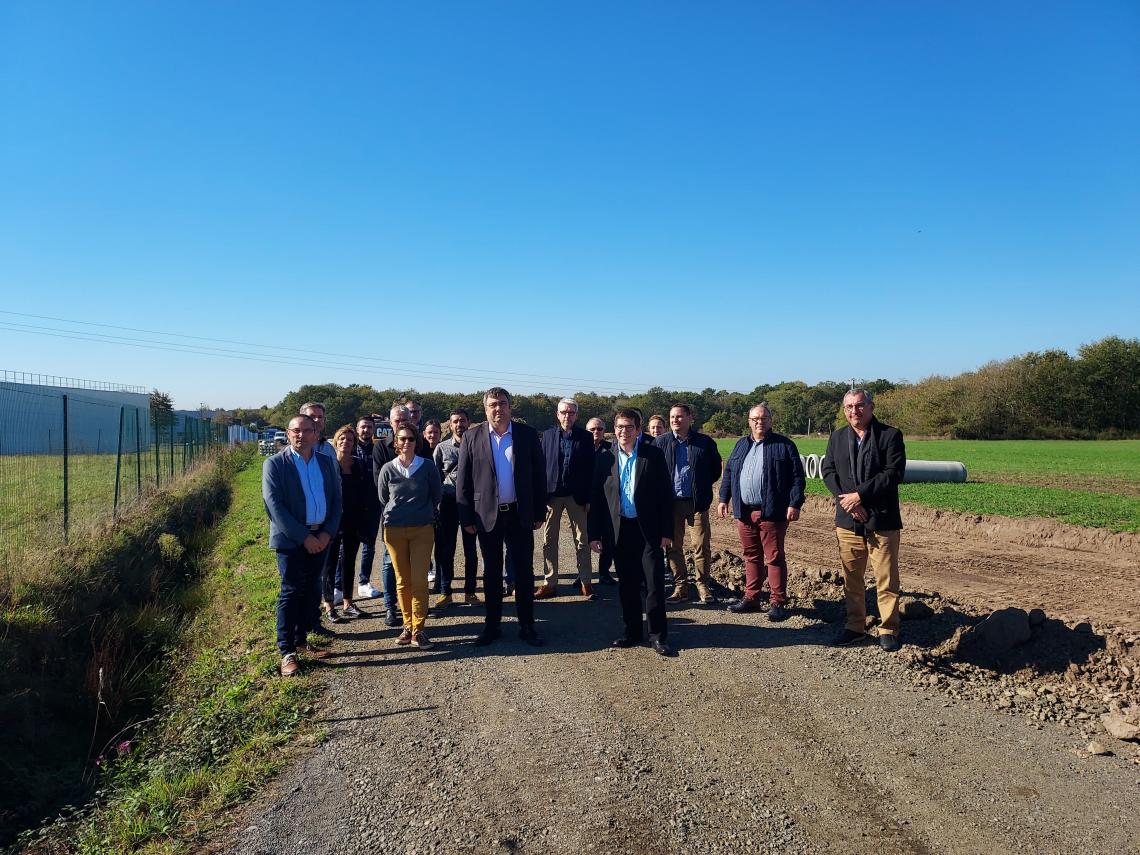 Développement économique Le Bignon Emploi Lancement travaux