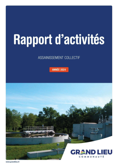 Couverture rapport d'activité assainissement 2024